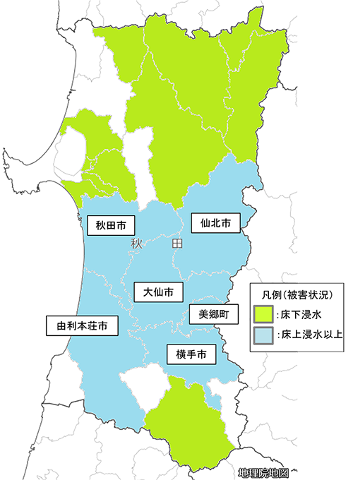 各地の主な被害状況